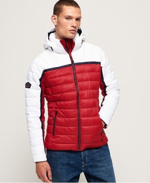 Superdry Dolman Downhill Racer Fuji Férfi Kabát Fehér | MHPCF7418